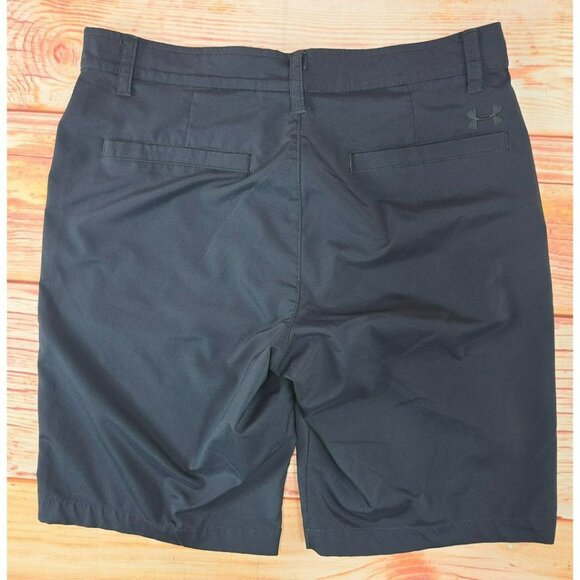 Under Armour Mens HeatGear Loose Fit Black Golf Shorts 32 - Picture 3 of 7